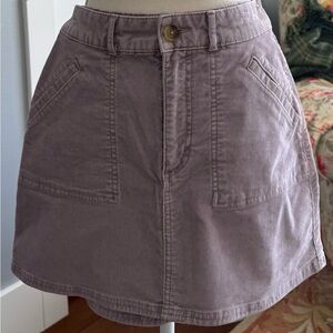 American Eagle Purple Corduroy Skirt